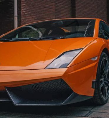 Orange Lamborghini Supercar Paint By Numbers