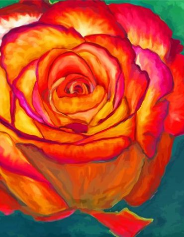 Orange Roses Paint By Numbers Experience