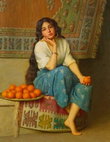 Vintage Orange Seller Paint By Numbers