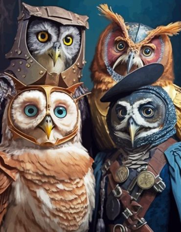 Owls Wildlife Paint By Numbers