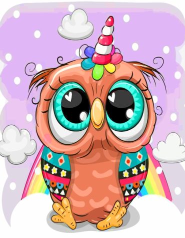 Magical Owl Fantasy Paint By Numbers