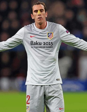 Diego Godin: Legendary Football Paint By Numbers