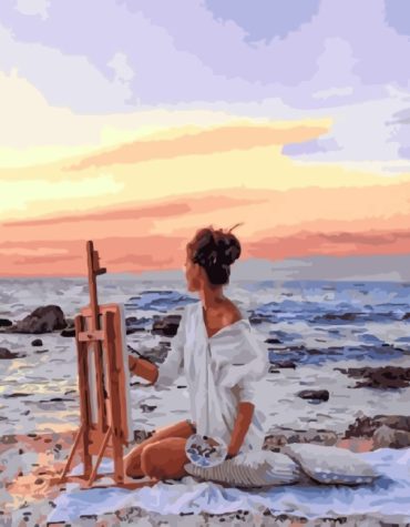 Beachside Woman Paint By Numbers