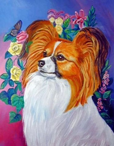 Papillon Dog Breed Paint By Numbers
