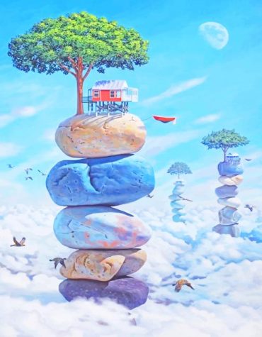 Magical Fantasy Island Paint By Numbers