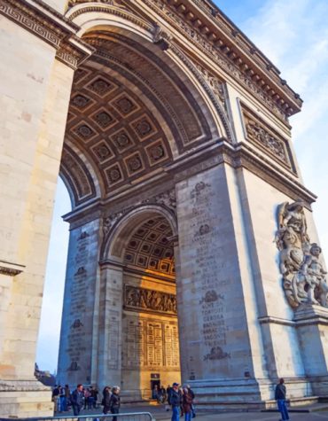 Paris France Arc De Triomphe Paint By Numbers