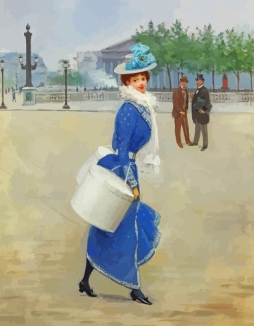 Jean Beraud Parisienne Scene Paint By Numbers