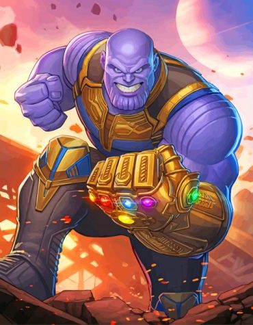 Thanos Marvel Paint By Numbers