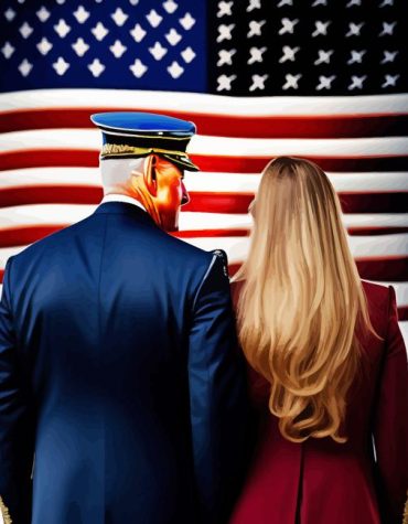 American Flag Patriotic Couple Paint By Numbers