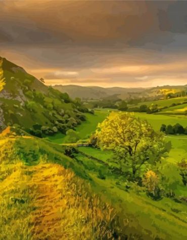 Peak District Mountain Scenery Paint By Numbers