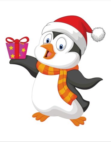 Christmas Penguin Fun Paint By Numbers