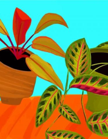 Philodendron Greenery Paint By Numbers