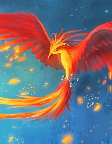 Mythical Phoenix Fantasy Paint By Numbers