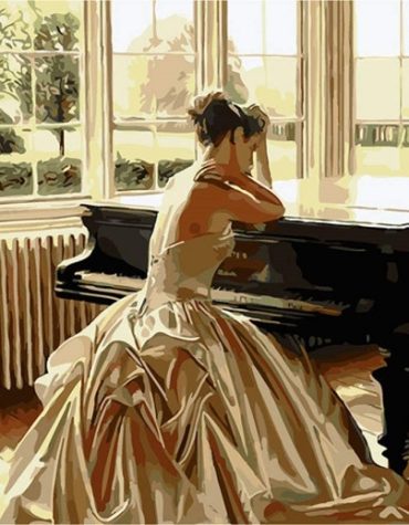 Woman at the Piano Paint By Numbers