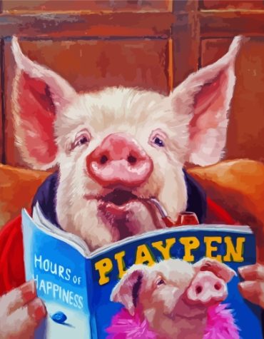 Pig Magazine Fun Paint By Numbers