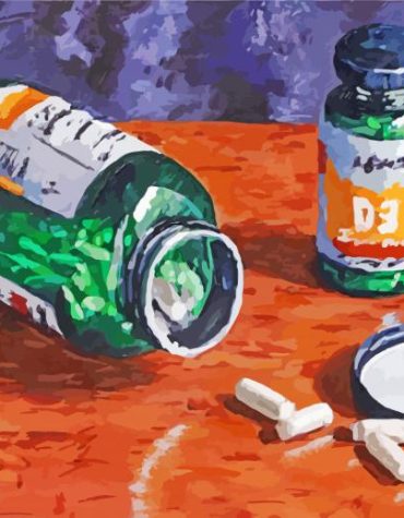 Pill Bottle Pharmacy Paint By Numbers