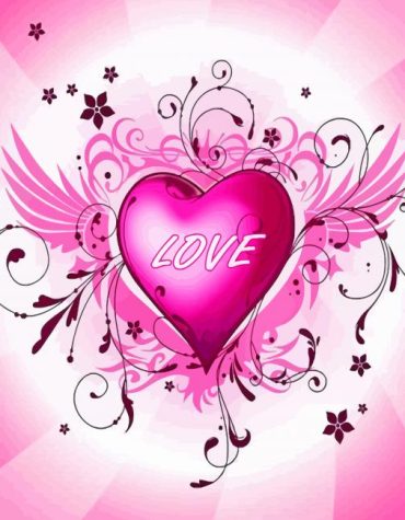 Pink Heart Love Paint By Numbers