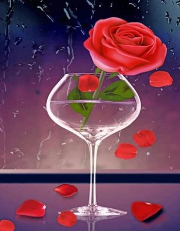 Pink Flowers Paint By Numbers