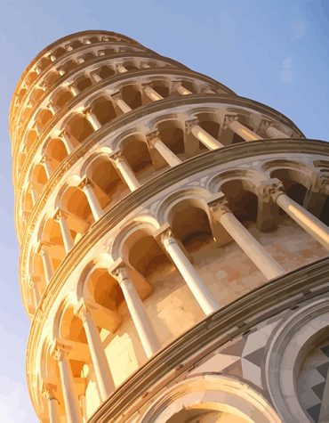 Pisa Leaning Tower Paint By Numbers
