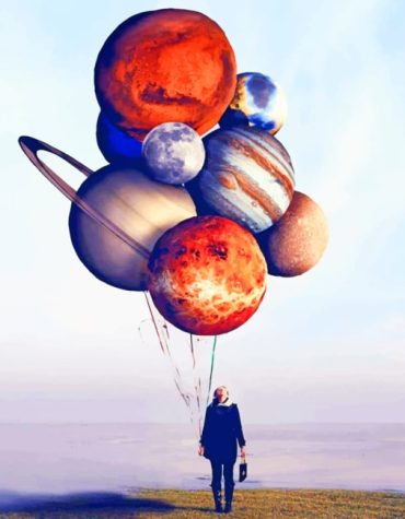 Planet Balloons Cosmos Paint By Numbers