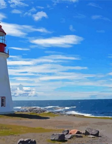 Pointe Riche Seascape Paint By Numbers