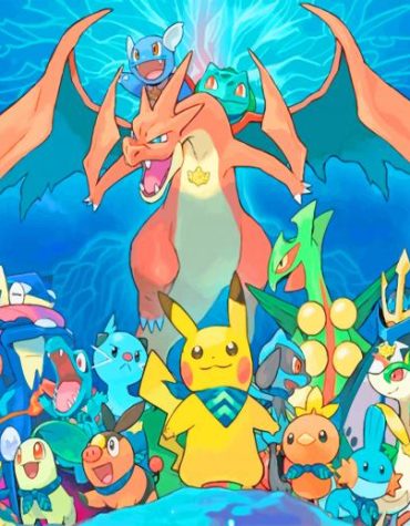 Pokemon Animation Paint By Numbers