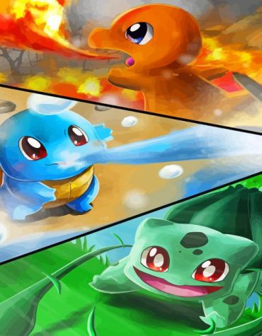 Bulbasaur Charmander Squirtle Paint By Numbers