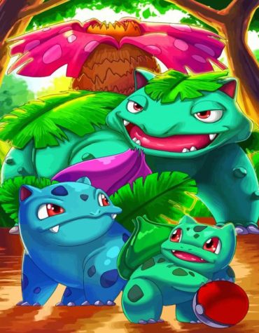 Bulbasaur Evolution Journey Paint By Numbers