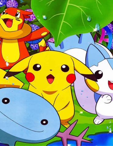 Cute Anime Pokemon Paint By Numbers