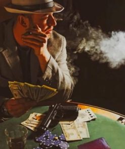 Poker Card Player Paint By Numbers