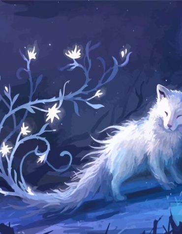 Fantasy Polar Fox Paint By Numbers