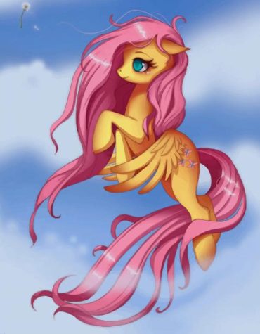 Fluttershy Cartoon Paint By Numbers