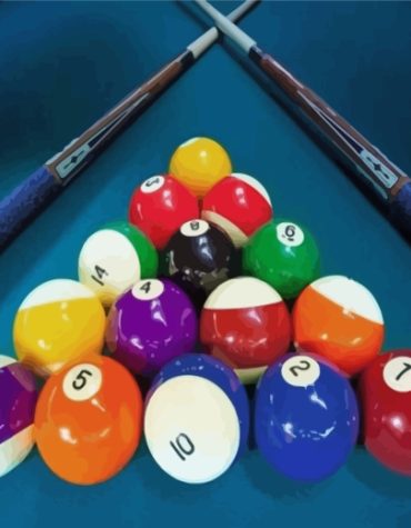 8 Ball Pool Game Paint By Numbers
