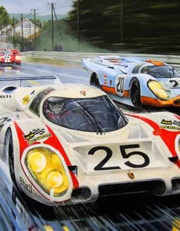 Porsche 917 Racing Car Paint By Numbers