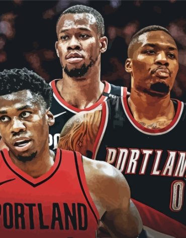 Portland Trail Blazers Sport Paint By Numbers