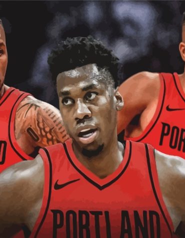 Portland Trail Blazers Basketball Paint By Numbers