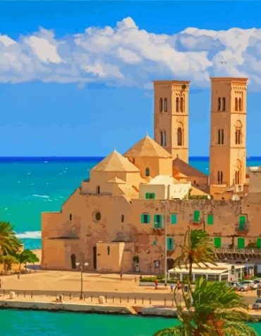 Porto Di Molfetta Italian Marina Paint By Numbers