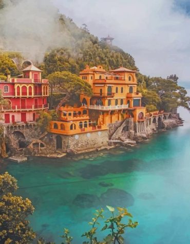 Portofino Italy Mediterranean Paint By Numbers