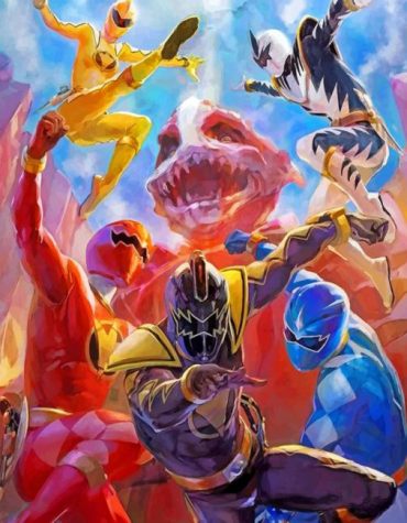 Power Rangers Superheroes Paint By Numbers