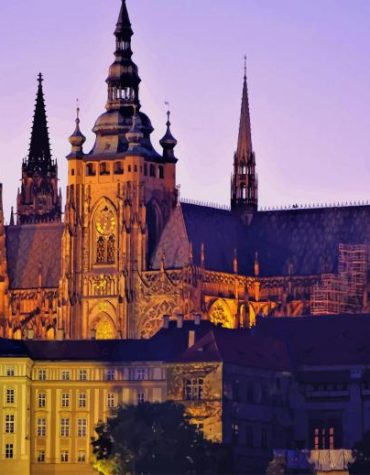 Prague Castle City View Paint By Numbers