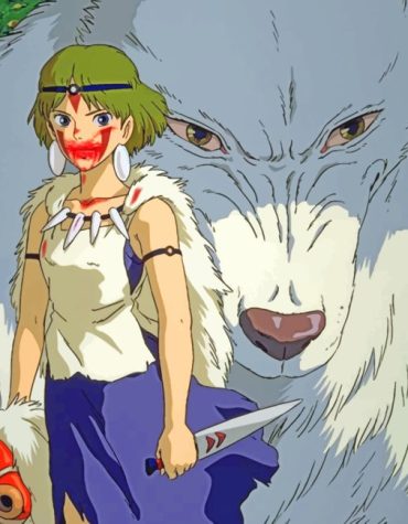 Studio Ghibli's Princess Mononoke Paint By Numbers
