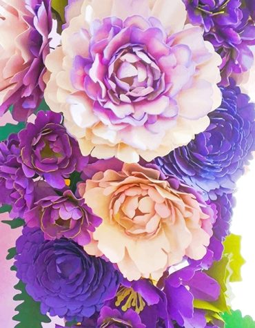 Purple Peony Flower Paint By Numbers