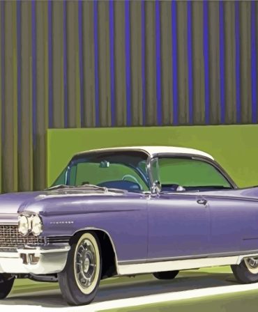 Purple Classic Cadillac Eldorado Paint By Numbers