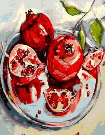 Juicy Pomegranate Paint By Numbers