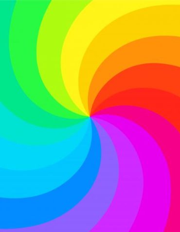 Colorful Rainbow Swirl Paint By Numbers