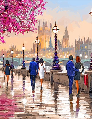 Spring City Romance Paint By Numbers