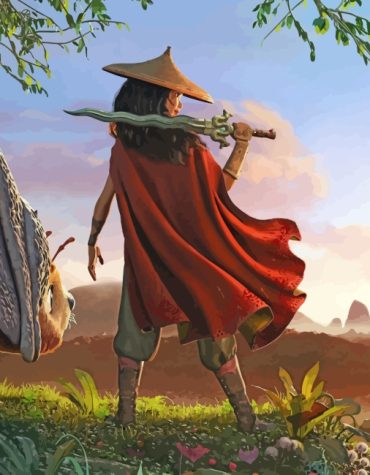 Raya and the Last Dragon Hero Paint By Numbers