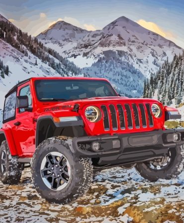 2018 Jeep Wrangler Adventure Paint By Numbers