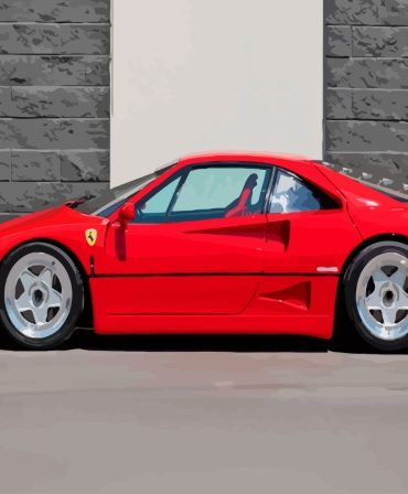 Ferrari F40 Supercar Paint By Numbers