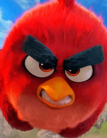 Red Bird Animation Paint By Numbers